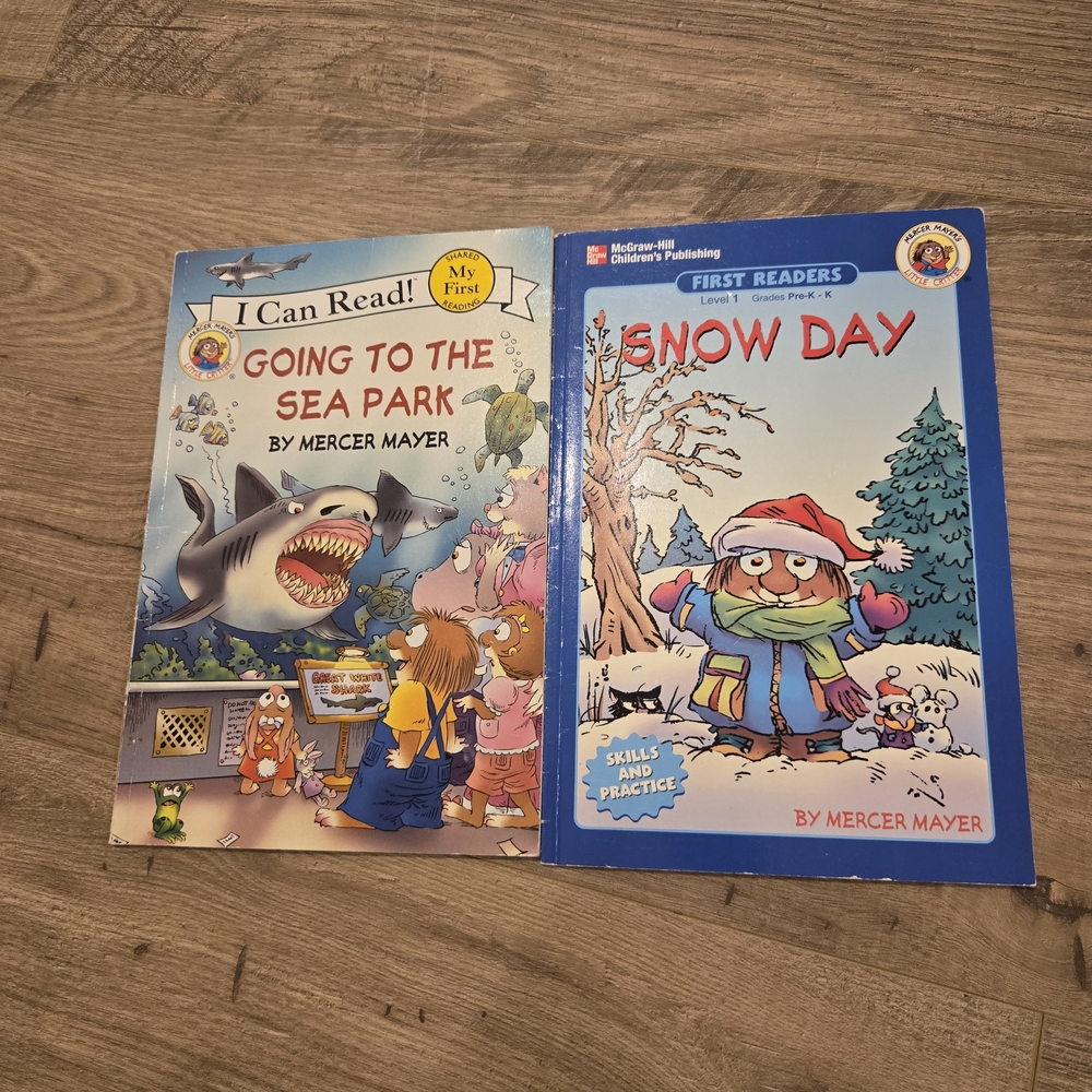 Vintage I Can Read adventures of Little Critter 2pc Children's Book Set